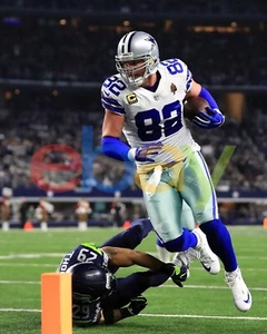 Foto de fútbol americano de la NFL Jason Witten corriendo por un touchdown Dallas Cowboys 8x10 - Imagen 1 de 1