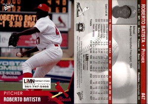 Roberto Batista 2004 MultiAd Palm Beach Cardinals #3 Card *AutographDen*