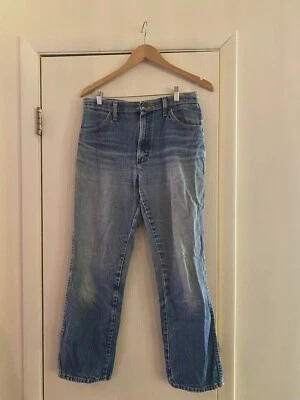 Винтажный 90-х гранж бойфренд подходит кислота стирка хиппи широкие штанины Rustler джинсы M/30 - Изображение 1 из 4