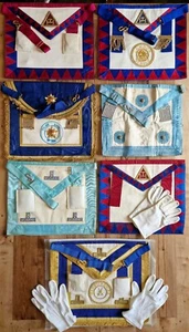 Konvolut Freimaurer Schürzen & Handschuhe - Bild 1 von 8