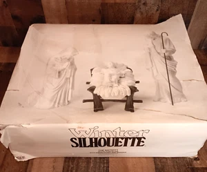 Dept 56 Winter Silhouette The Nativity 67717 White Porcelain Brand New Read - Picture 1 of 14