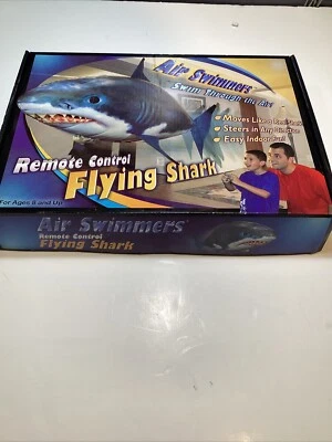 Air Swimmers Remote Control Flying Shark Swims Open Box Sealed Contents - Image 1 of 4