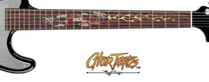 Red Dragon Fret*Skinzs  Guitar inlay sticker decal - Faux Woods - Right Guitar - Picture 1 of 12