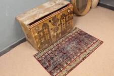 Turkish Rug, Oushak Rug, Vintage Rug, Home Decor  Rug, 2x3.2 ft Small Rugs