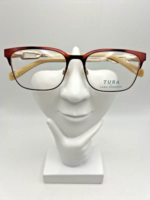 Monturas de gafas de diseñador Tura by Lara Spencer LS109 borgoña 54-17-140 gafas Foto 1 de 4