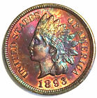 Click now to see the BUY IT NOW Price! 1893 1C  AMAZING UNIQUE COLOR  MULTIPLE RAINBOW TONING INDIAN CENT
