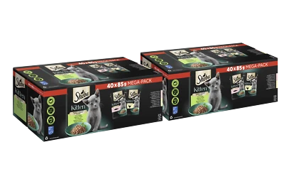 80x85g Sheba Katzenfutter Nassfutter Kitten Feine Vielfalt in Sauce