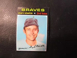 1971 TOPPS#663 MARV STAEHLE BRAVES EX+/EXMT PN#663 - Picture 1 of 2