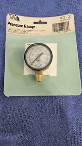 1/4” NPT 100 PSI Press Gauge, Water Ace, RG-2, 05003A500, New, Unopen, FREE SHIP - Imagen 1 de 6