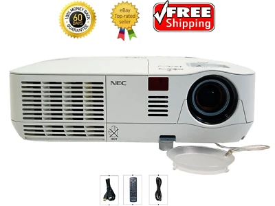NEC V311W DLP Projector Portable 3100 ANSI 3D Ready HD HDMI w/Remote - Image 1 of 4