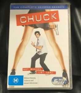 Chuck : Season 2 (2008 : 6 Disc DVD Set) Very Good Condition Region 4