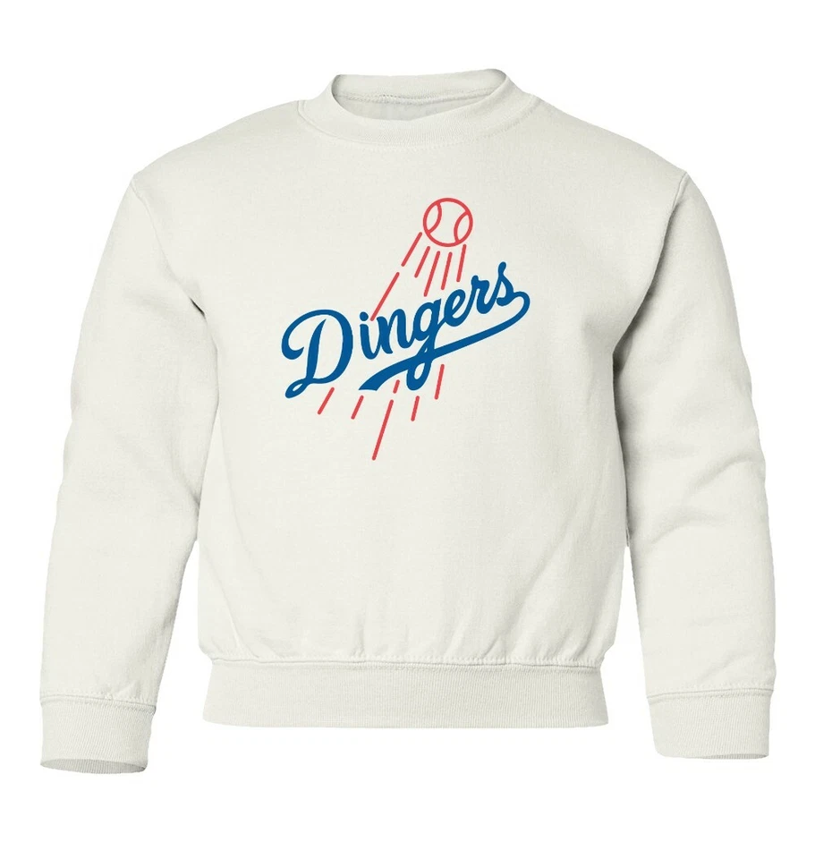 Suéter cuello redondo Kike Hernandez Cody Bellinger Los Angeles Dodgers Dingers juvenil Foto 1 de 1