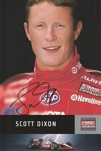 RARE!!! 2002 SCOTT DIXON signed INDIANAPOLIS 500 PHOTO HERO CARD INDY CAR TARGET - Picture 1 of 2