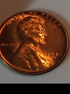 1945-D Lincoln Penny Wheat Cent RD 1C L on Rim-Red on ๐ฅ Error Wow! d over d - Picture 1 of 10