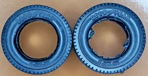 Set of 2 Good Year 9.25-10.00-15 TIRES 1:25 model car parts-Junkyard (7) - Picture 1 of 5