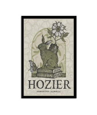 HOME DECOR Hozier Edmonton August 24 2024 Show Poster