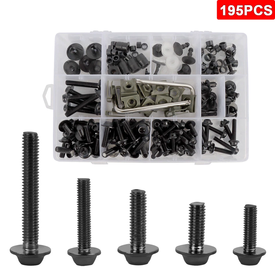 Stainless Steel Fairing Bolts Kit Screws For Kawasaki Ninja 250R 300R ZX636R 12R - Image 1 of 4