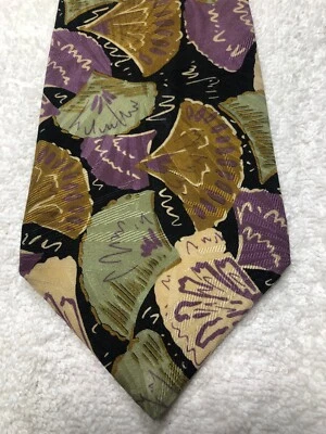 CORBATA HOMBRE KUPPEHEIMER PÚRPURA VERDE ORO BEIGE NEGRO 3,75 X 60 Foto 1 de 4