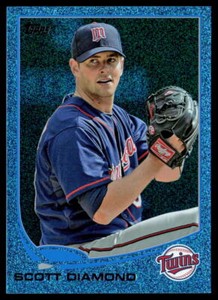 Scott Diamond 2013 Topps #656    Blue Slate Sparkle   Wrapper Redemption