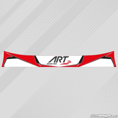 JAKEDESIGNS ART Grand Prix STIL HELM VISIER AUFKLEBER/STREIFEN - KARTING
