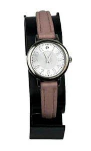Mode Damenuhr 26mm silberfarben rosa Band FMDOTT065 neue Batterie läuft - Bild 1 von 5