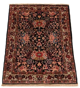 Bidjar Handgeknüpfter Perserteppich 87x63 cm-Fine,Orient,Carpet,Rug,NachtBlau - Bild 1 von 7