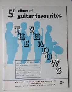 Shadows - 5tth Album of Guitar Favourites - for lead bass and rhythm guitars PB - Picture 1 of 4