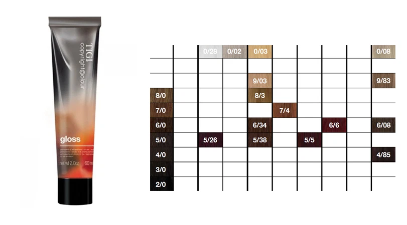 TIGI GLOSS / BRILLANT SEMI-PERMANENT HAIR COLOUR DYE CREAM CHOICE OF 8 COLOR Foto 1 de 1