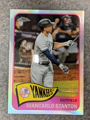 Giancarlo Stanton Refractor 2021 Topps Series 2, 65' Redux Chrome  - Image 1 of 2