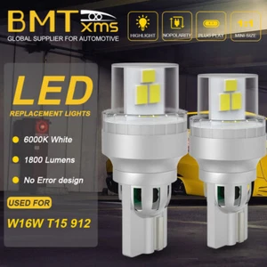 LED Reverse Backup Lights Bulbs 912 921 White for Chevy Silverado 1500 2014-2025 - Foto 1 di 8