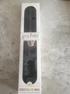 harry potter wands noble collection  DRACO MALFOY And Bookmark rare - Picture 1 of 3