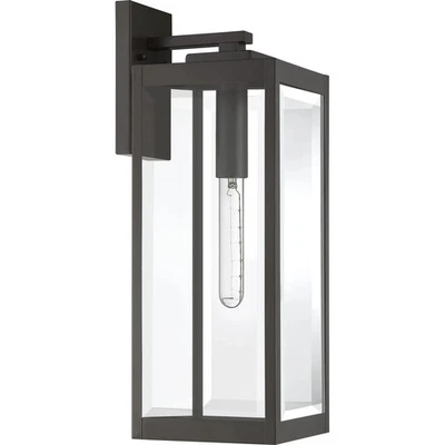 Quoizel Westover 20" Tall Outdoor Wall Sconce Earth Black WVR8407EK - Image 1 of 2
