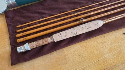 McFarland "Spruce Creek" caña de mosca de vidrio 8’2” 5 piezas 4 pesos color caramelo Foto 1 de 4