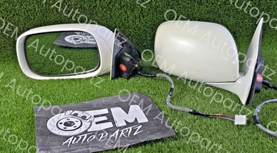 Пара оригинальных электрических боковых зеркал для дверей Lexus LS430 2001-2006 годов выпуска от оригинального производителя JDM б/у - Изображение 1 из 4