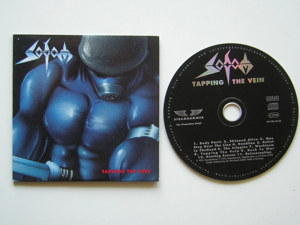 SODOM Tapping The Vein 1992 GERMAN PROMO-CD STEAMHAMMER SPV 085-76542 - Bild 1 von 1