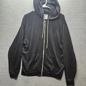 Old Navy Men's Sz L Zip-Up Long-Sleeve Hoodie Black - Picture 1 of 7