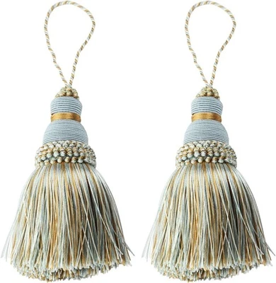 Fenghuangwu Colorful Tassel Key Tassel DIY Accessories for Curtain and Home Deco