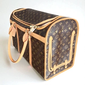 Louis Vuitton Sac Chien 50 Dog Carrier Bag Pet Carrier Dog Carry Bag TH0025 S6 - Foto 1 di 20