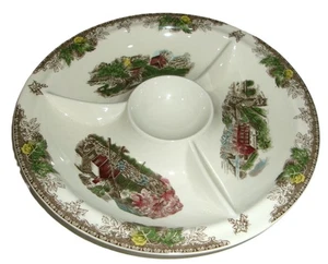 Johnson Brothers ~Friendly Village ~ Chip & Dip Server ~ Excellent Condition - Picture 1 of 1