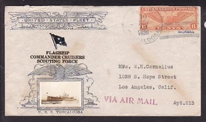 U.S.S. TUSCALOOSA 1936, FLAGSHIP SCOUTING FORCE "CROSBY CACHET" - Picture 1 of 2