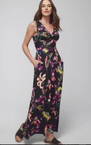 SOMA SOFT JERSEY Forrest Goddess Maxi Bra Dress Women L NWT Boho Cottagecore - Picture 1 of 22