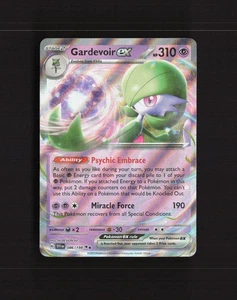 Tarjeta holográfica Pokémon Gardevoir ex 086/198 escarlata y violeta ultra rara LP - Imagen 1 de 10