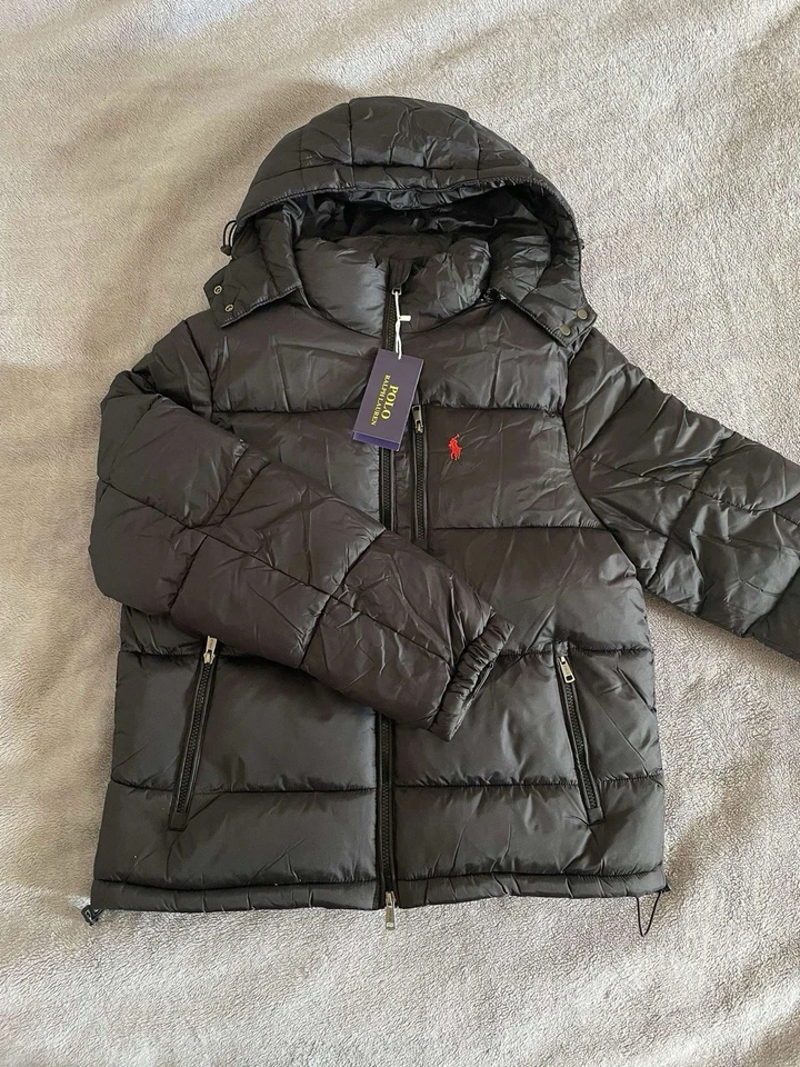 Doudoune Ralph Lauren Noir Logo Rouge - Photo 1/4