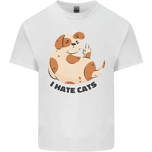 Dog I Hate Cats Funny Kids T-Shirt Boys Girls - Picture 1 of 67