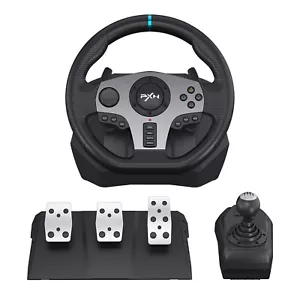 PXN V9 Gaming Racing Wheel Pedals & Shifter Vibration For PC Xbox PS4 PS3 Switch - Picture 1 of 14