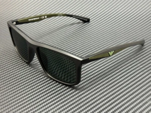 EMPORIO ARMANI EA4234U 500171 Matte Black Green Men's 57 mm Sunglasses - Picture 1 of 5
