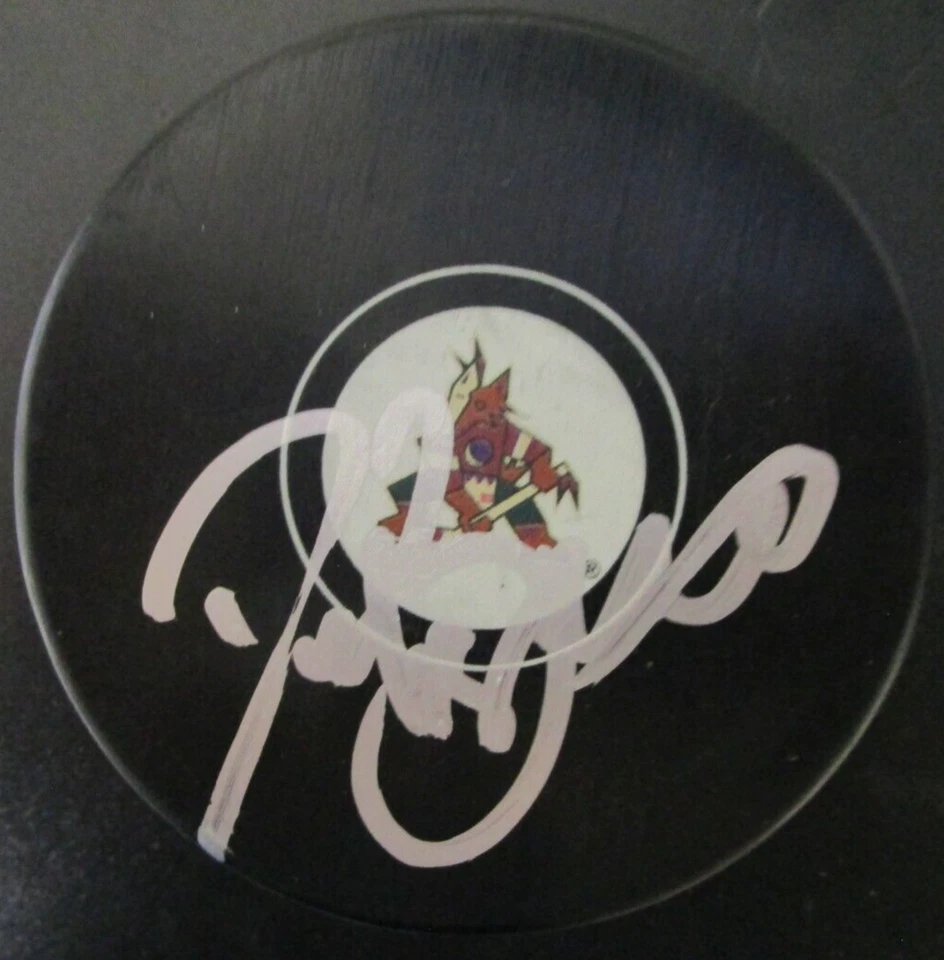 DANIEL BRIERE SIGNED PHOENIX COYOTES HOCKEY PUCK w/ COA - Image 1 of 1