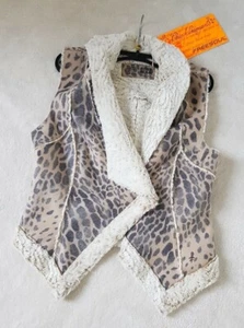 DAMEN WESTE - FAKE FUR / WEBPELZ - VELOUR LEDER OPTIK - GR.S by FREE SOUL - Bild 1 von 9