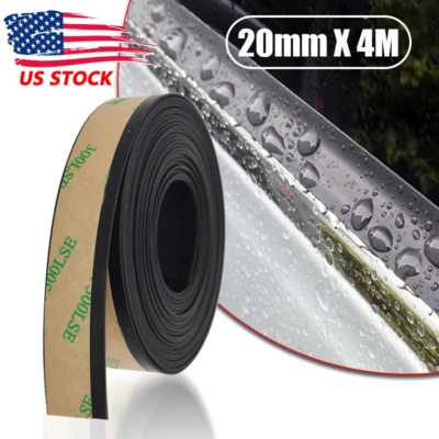 4m Rubber Seal Strip Car Door Window Trim Edge Molding Protector Guard Universal - Image 1 of 4