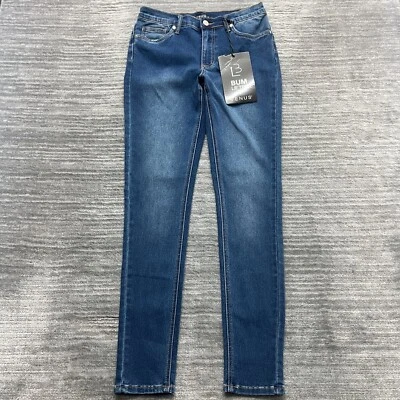 Venus 牛仔裤 8R 码女式紧身 Bum Lifter 弹力蓝色牛仔全新带标签 — 第 1/4 张图片